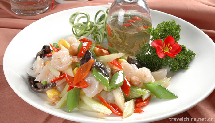 Stir-fried-Shrimps-with-Longjing-Tea-Leaves-11