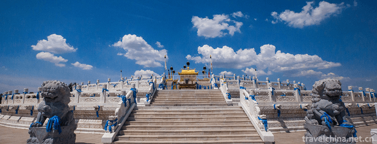 Genghis khan mausoleum tourist area