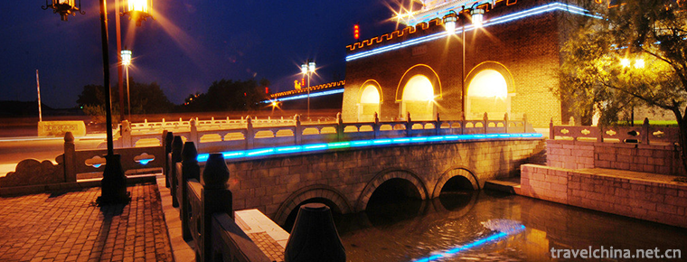 Sankong Tourist Area in the Old City of the Ming Dynasty 