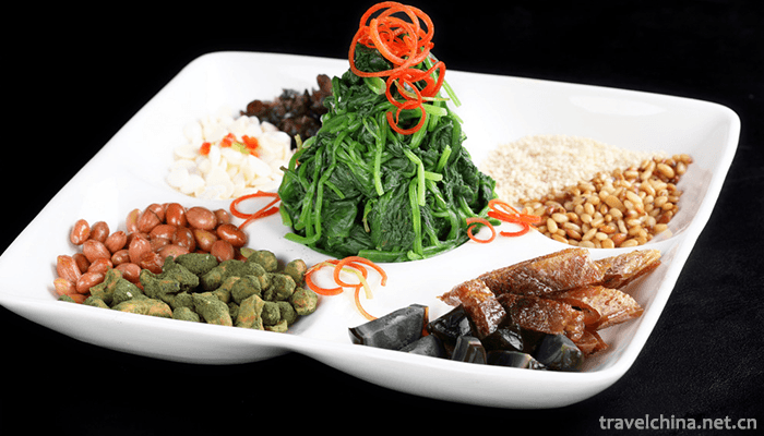 Spinach-with-Eight-Delicacies-3