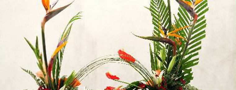 Traditional flower arrangement 