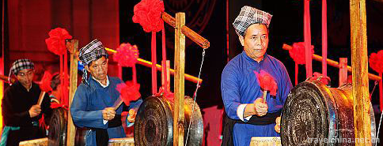 Twelve tunes of bronze drum