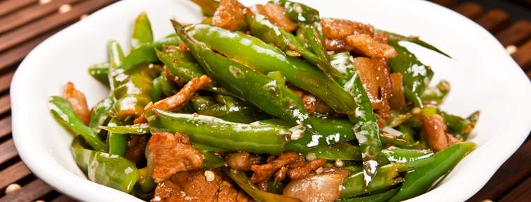 Fried meat with chili