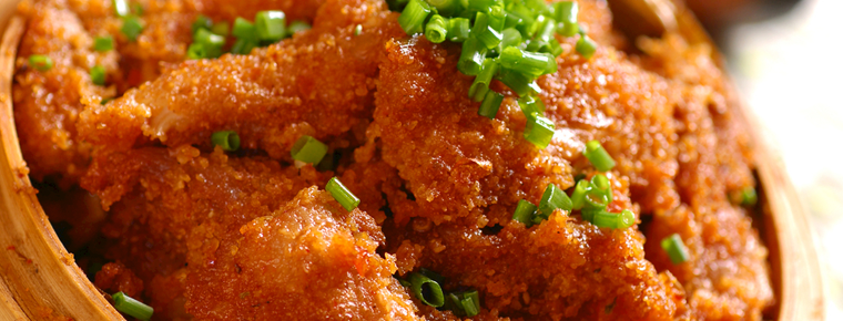 Steamed pork with rice flour